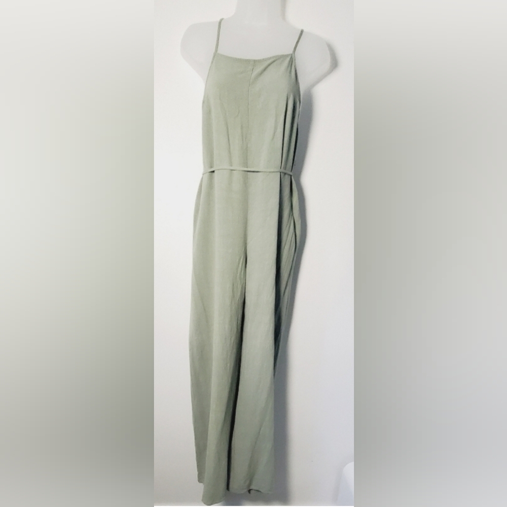 Candidly Chaw Green Jumpsuit